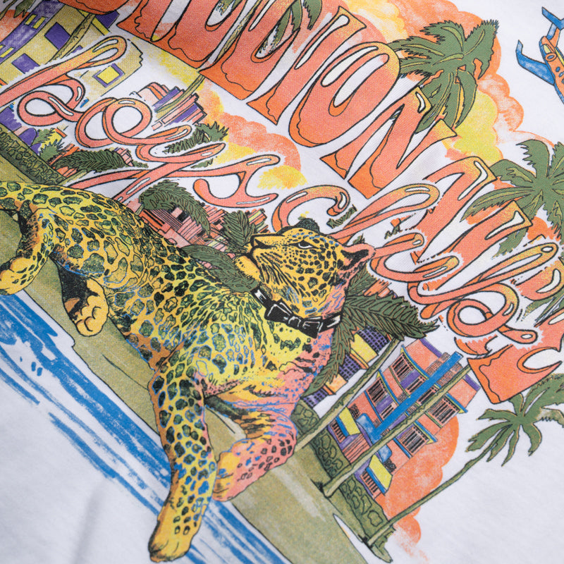 Billionaire Boys Club Leopard Print T-Shirt for Men - White Cotton Crewneck Tee - Streetwear Fashion for Casual Wear & Urban Style