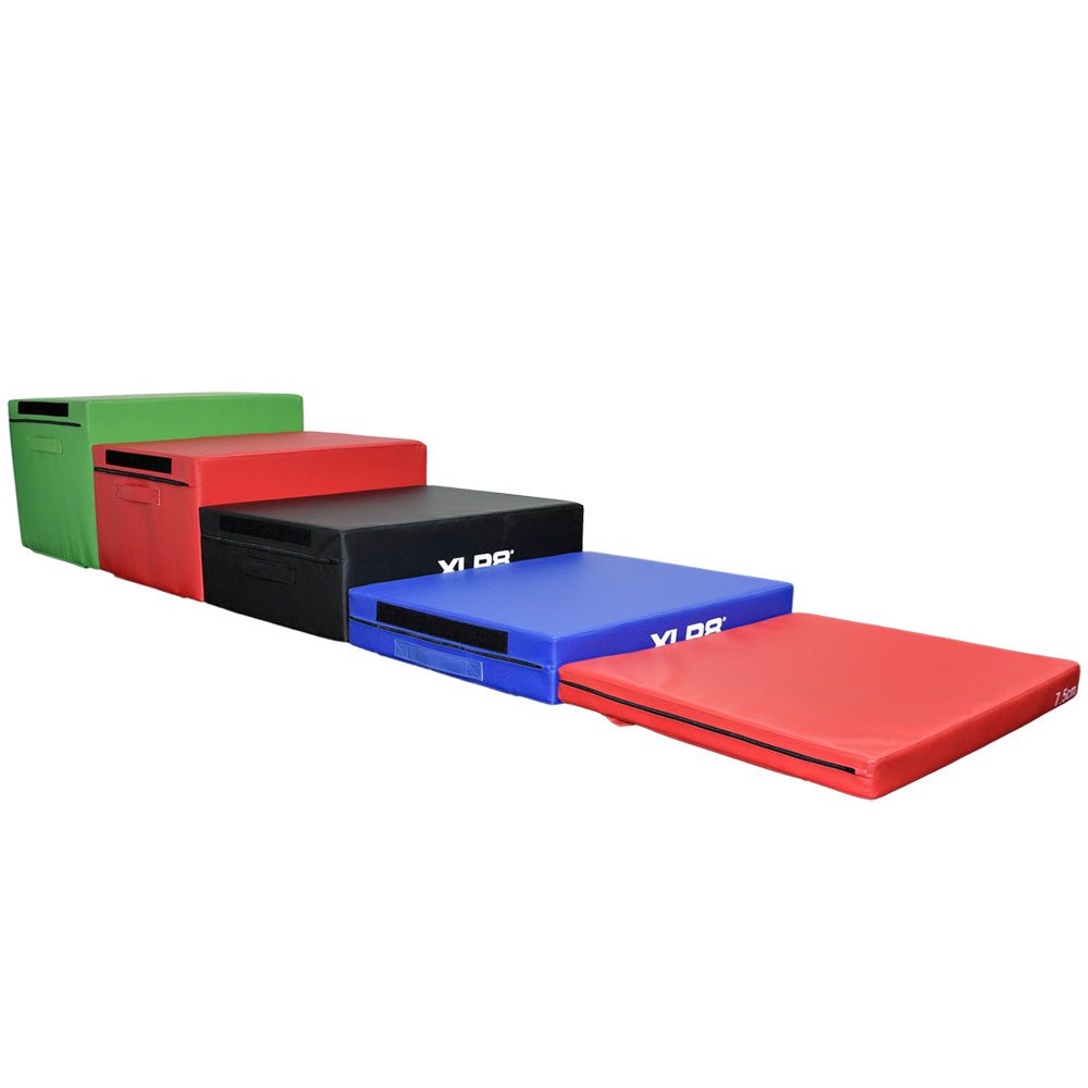 XLR8 5-Layer Soft Plyo Box Set for CrossFit, Home Gym & Functional Training – Adjustable Jump Box for Cardio & Strength Workouts
