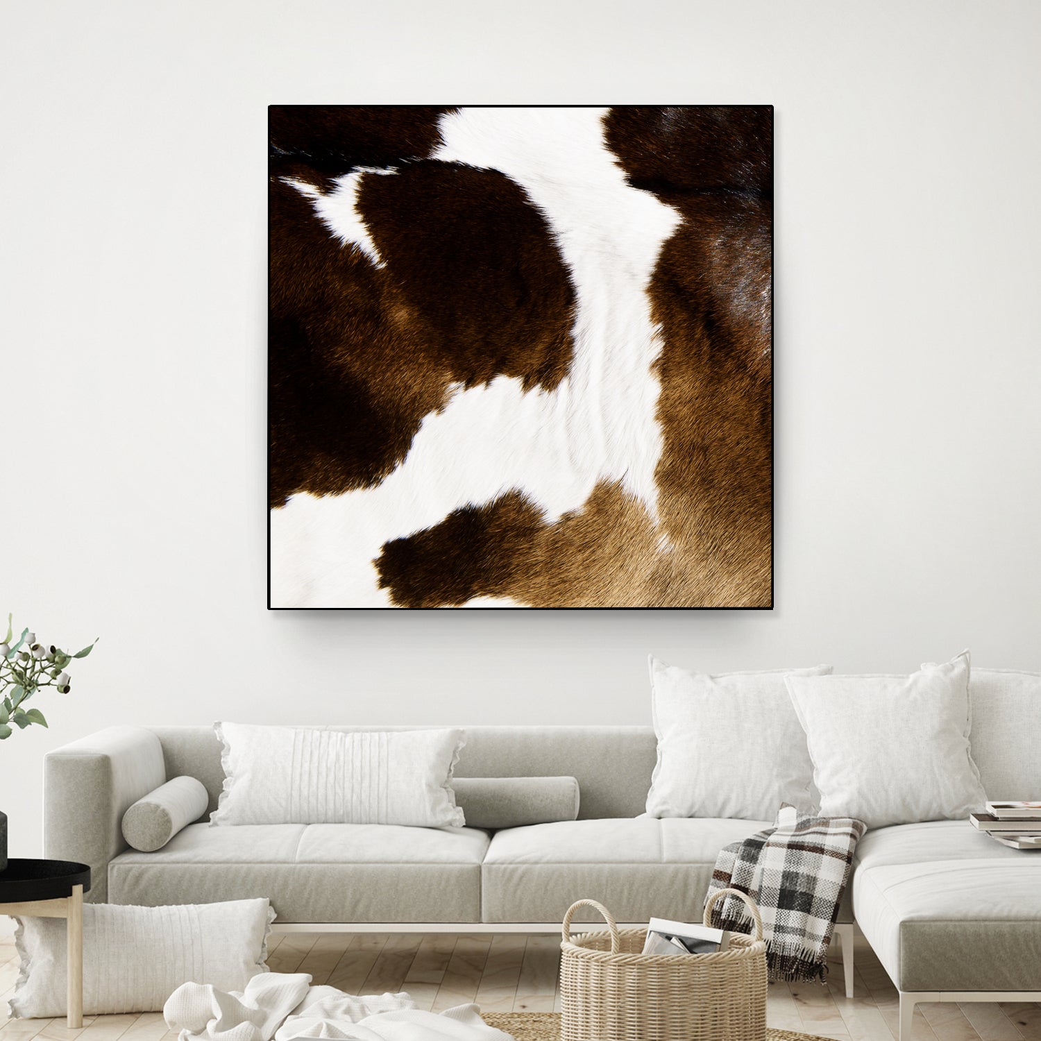 Highland Cow Cowhide Rug - Soft & Durable Natural Hide for Home Decor, Western Style Living Room, Cabin, or Lodge - Perfect for Floor, Wall Hanging, or Furniture Cover