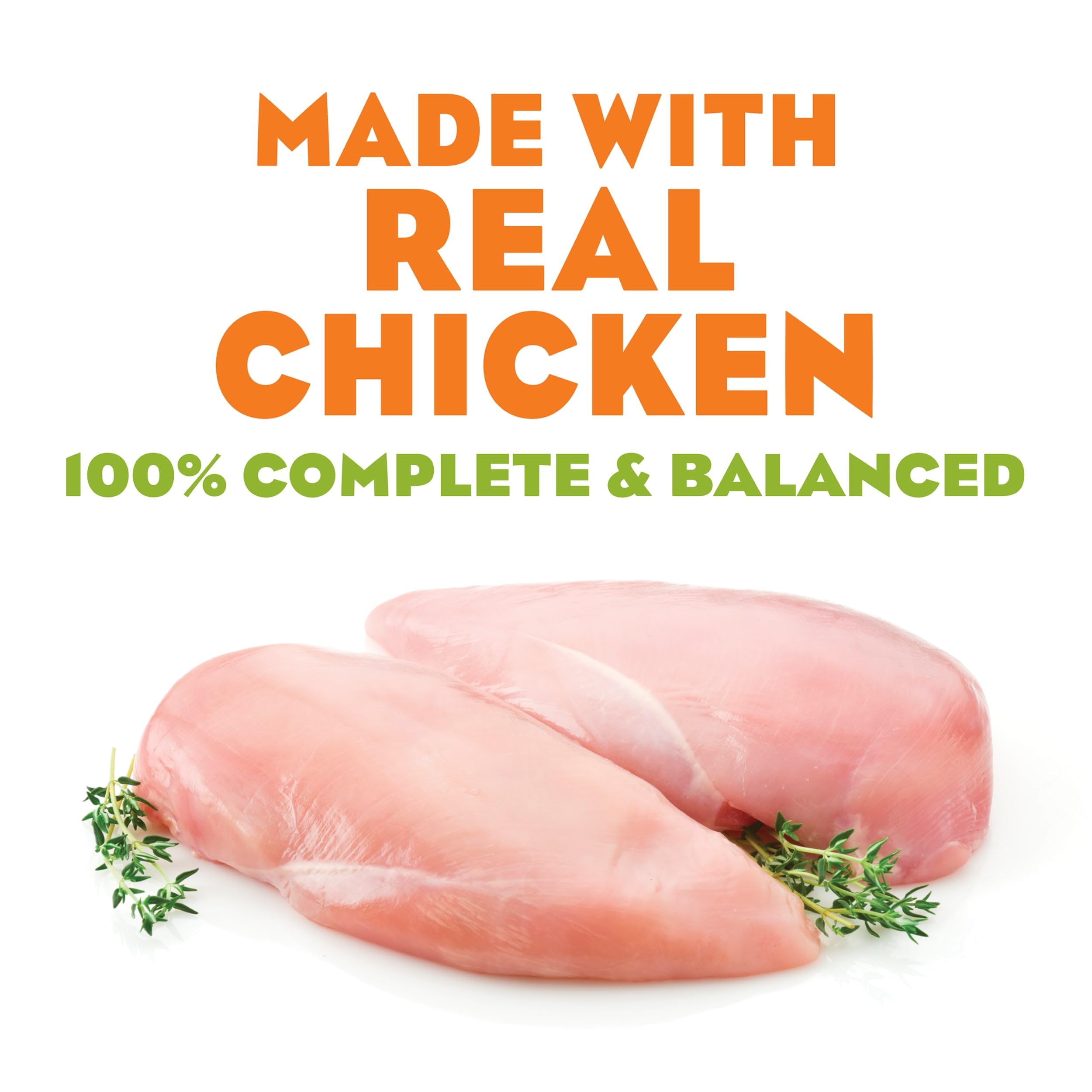 Purina Moist & Meaty Soft Dog Food - Real Chicken Recipe Wet Dog Food for Adult Dogs, 12 Pack | High Protein, Grain-Free & Tender Bites for Daily Meals, Training Treats & On-the-Go Feeding