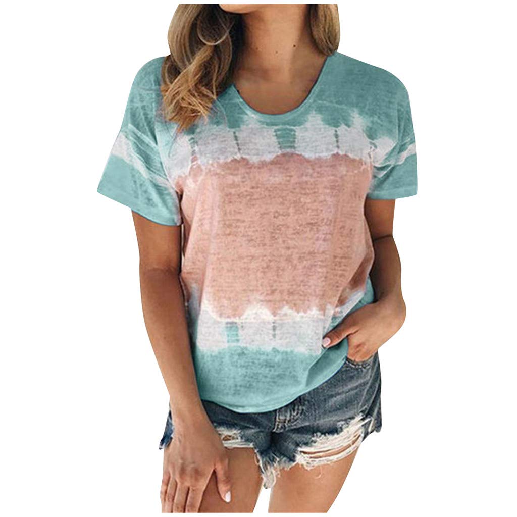 Women's Summer Tops - Patriotic 4th of July Graphic Tees with USA Flag Design | Short Sleeve Casual Tunic Shirts for Independence Day Celebrations, BBQs & Summer Outings