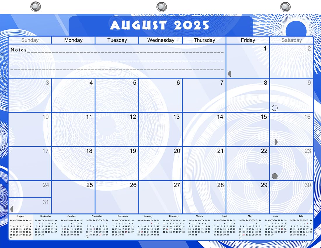 2025-2026 Academic Year 12-Month Student Planner | College Calendar for 3-Ring Binder, Desk & Wall Organization | Durable School Supplies | Made in USA (Edition #013) | Perfect for Back to School, Homework Tracking & Time Management