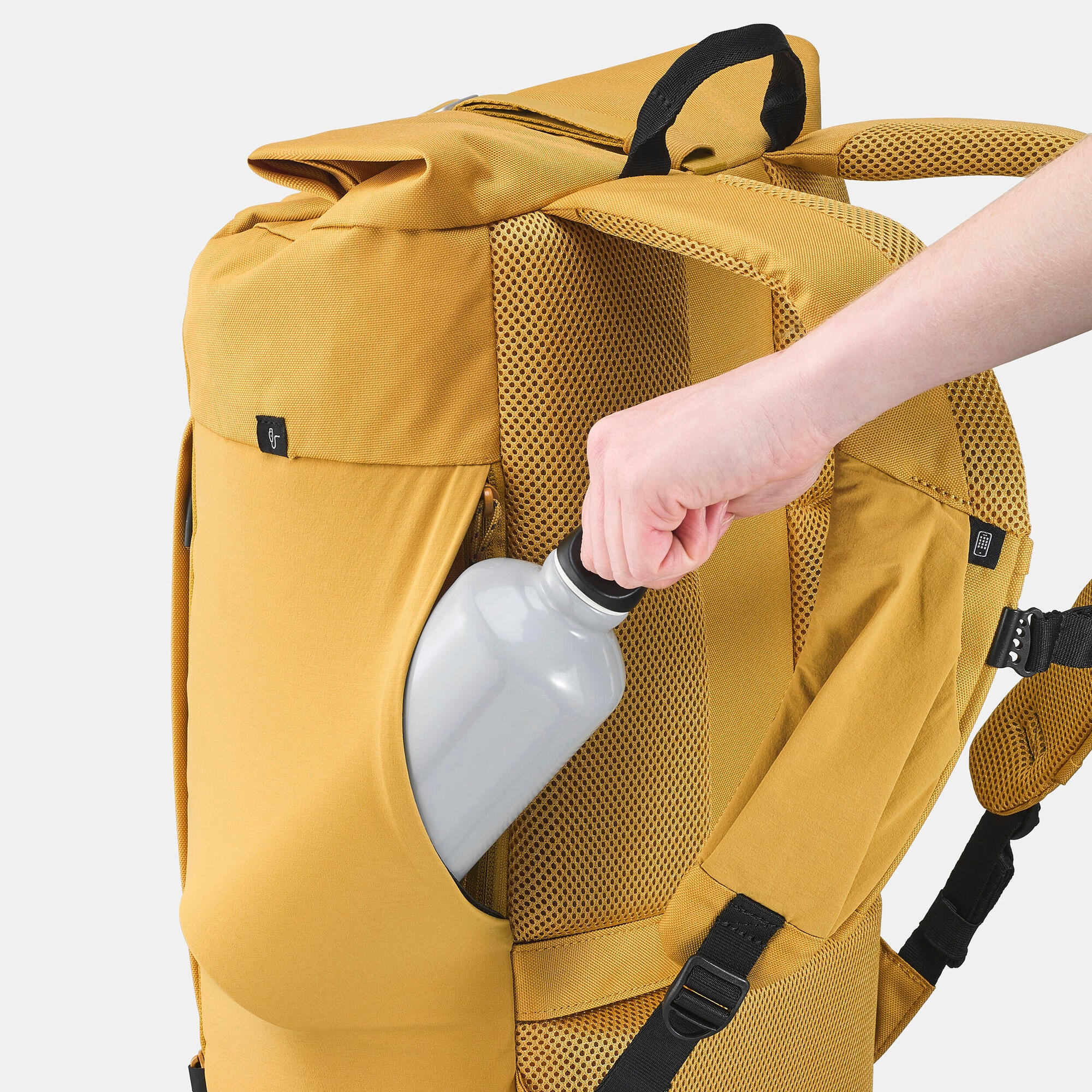 Quechua NH Escape 500 23L Rolltop Backpack - Waterproof Hiking Daypack for Outdoor Adventures & Travel