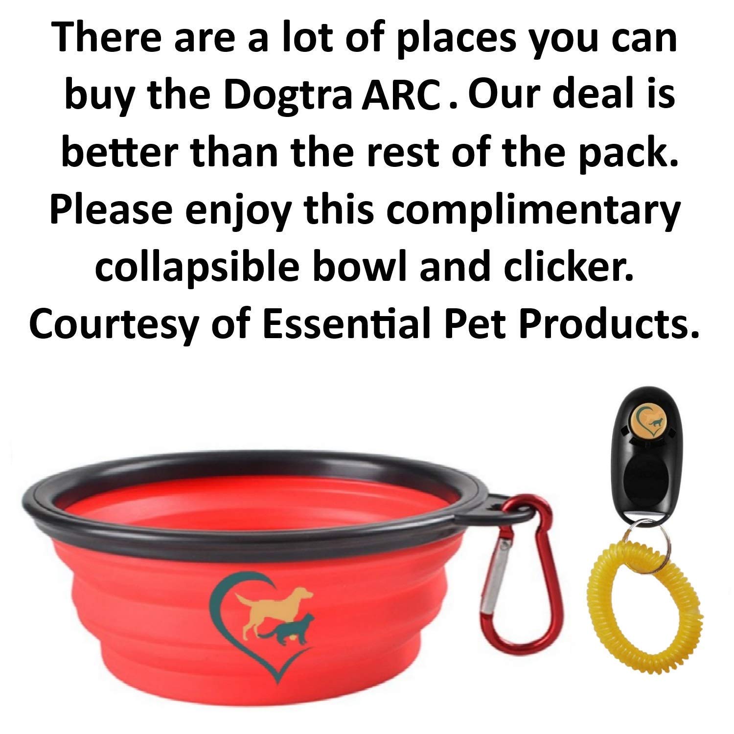 Dogtra ARC Dog Training E-Collar - 3/4 Mile Range Remote Control, Waterproof & Rechargeable Shock Collar with Static, Vibration & Tone Modes - for Small, Medium, Large Dogs - Perfect for Obedience Training, Hunting & Outdoor Adventures