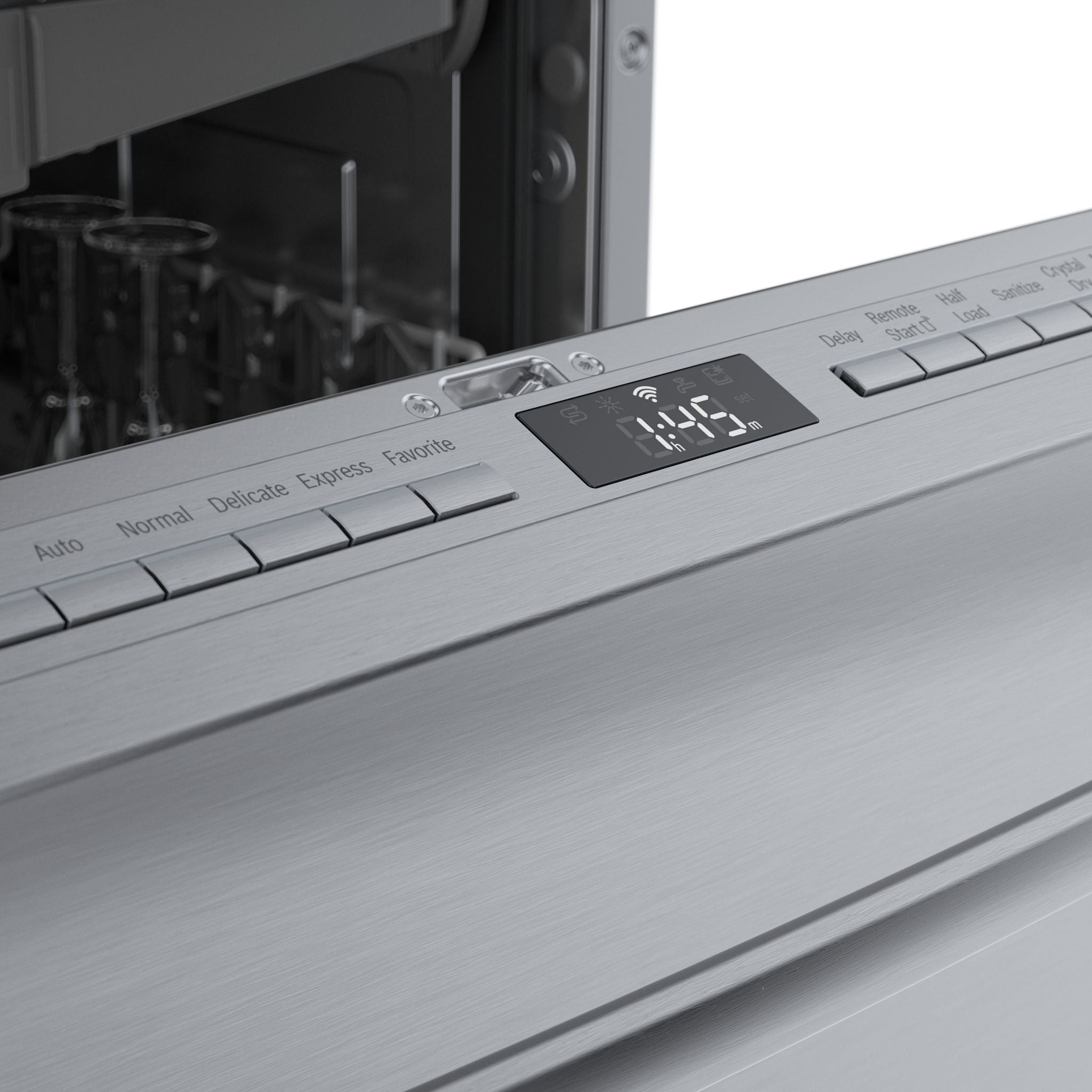 Bosch 800 Series Dishwasher SGX78C55UC - Stainless Steel Built-In Dishwasher with CrystalDry Technology | Perfect for Large Families & Open Kitchen Designs