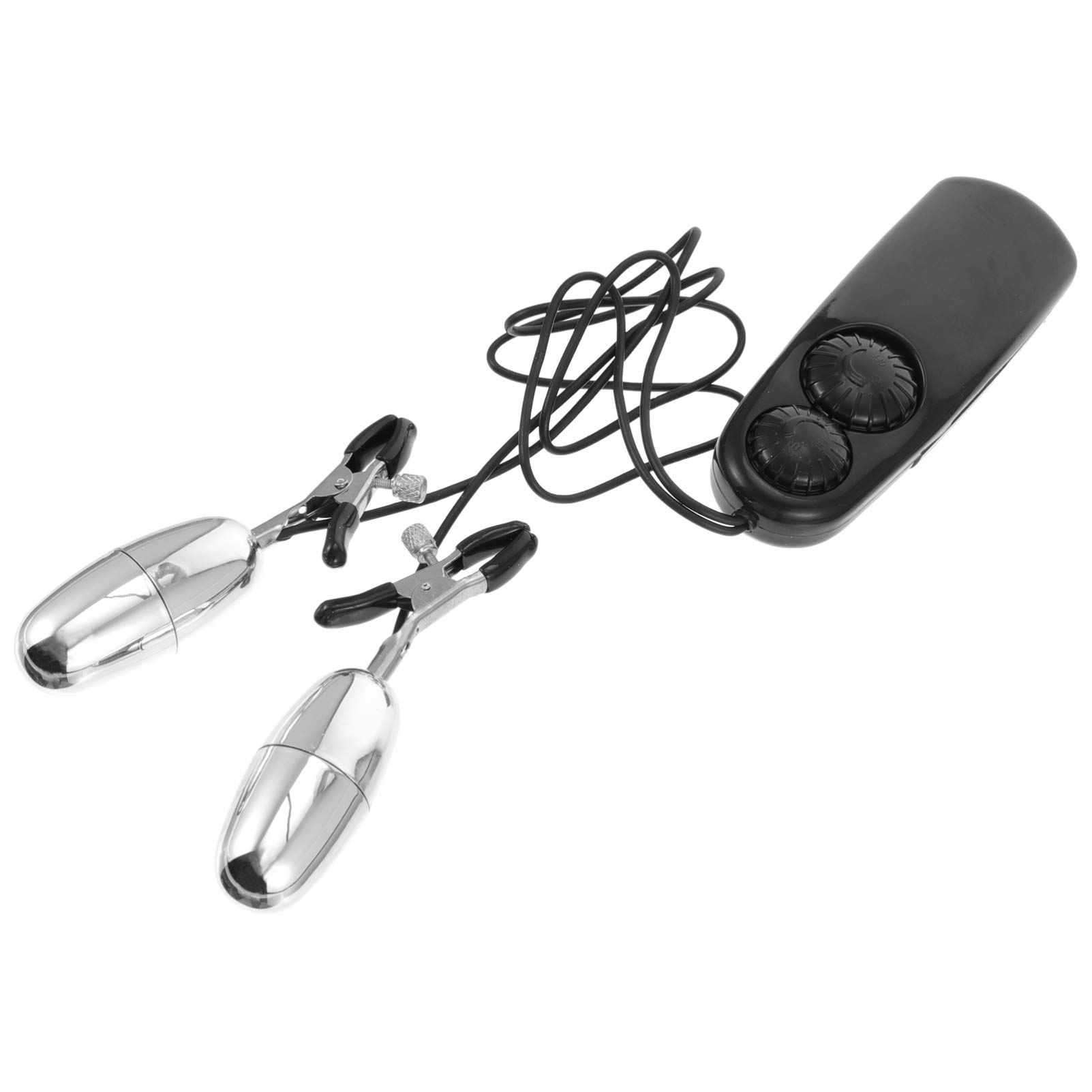 HEALLILY Electric Nipple Clamps Set - Rechargeable Adult Pleasure Toys for Women, Couples Foreplay & BDSM Play - Breast, Clitoral & Vaginal Stimulation with Adjustable Intensity (Perfect for Valentine's Day & Anniversary Gifts)
