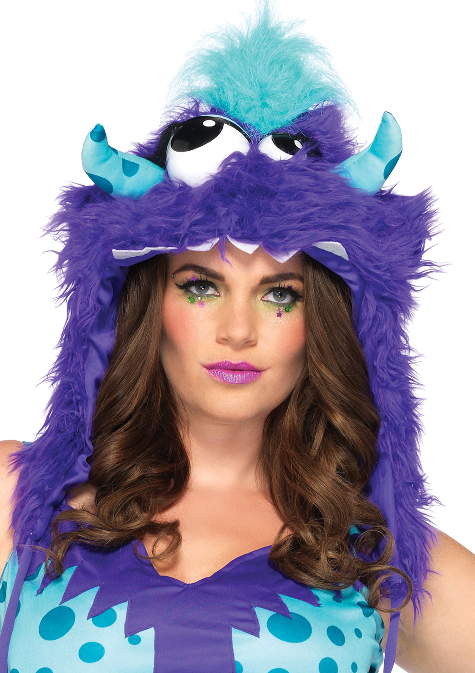 Leg Avenue Women's Plus Size 2-Piece Polka Dot Monster Costume - Halloween Party Outfit, Cosplay Costume for Women, Fun Dress Up for Costume Parties & Theme Events
