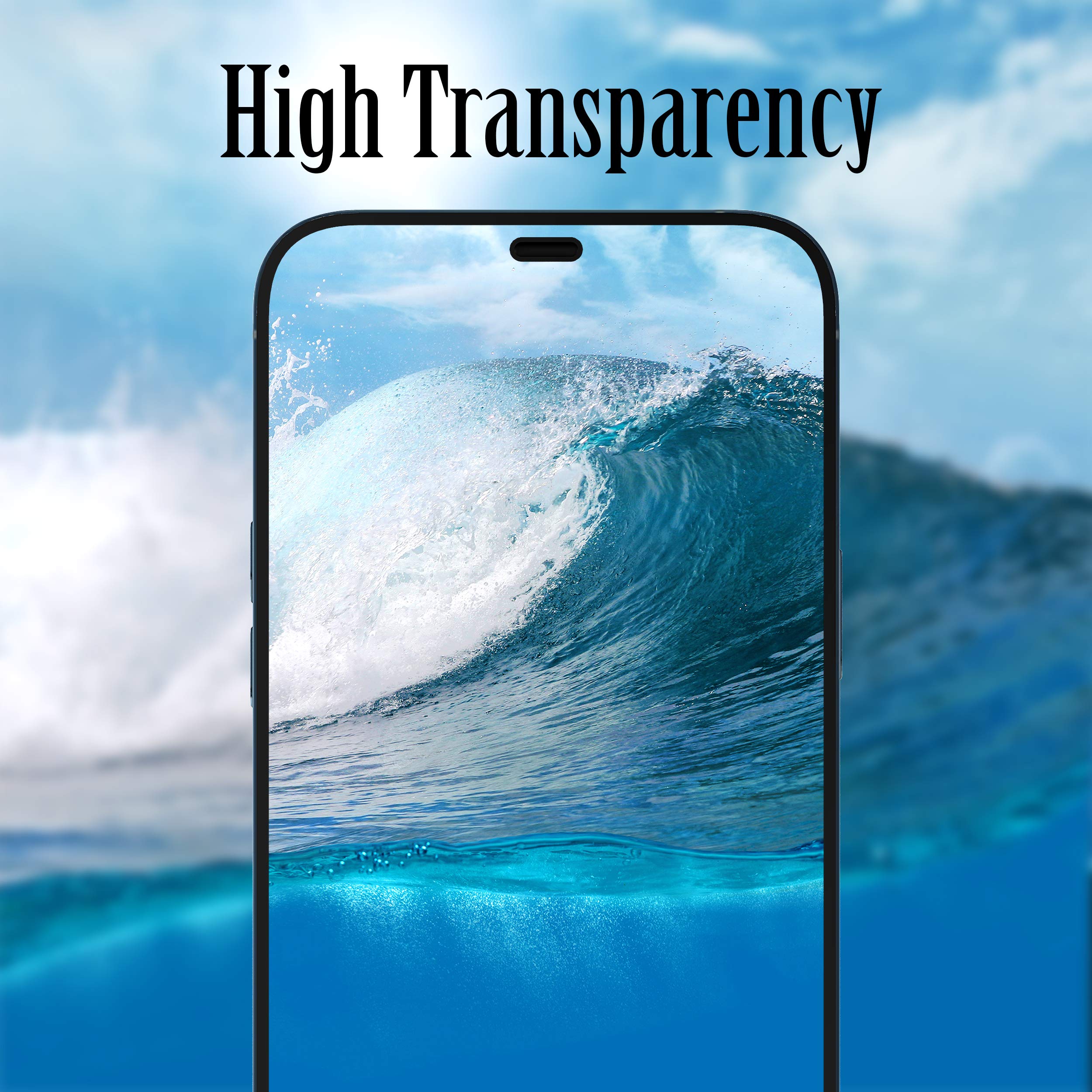 Rosebono 2-Pack Tempered Glass Screen Protector for iPhone 12 Pro Max (6.7 Inch) - Edge to Edge Full Coverage, Ultra Clear, Anti-Scratch & Bubble-Free - Perfect for Daily Use, Gaming & Outdoor Activities