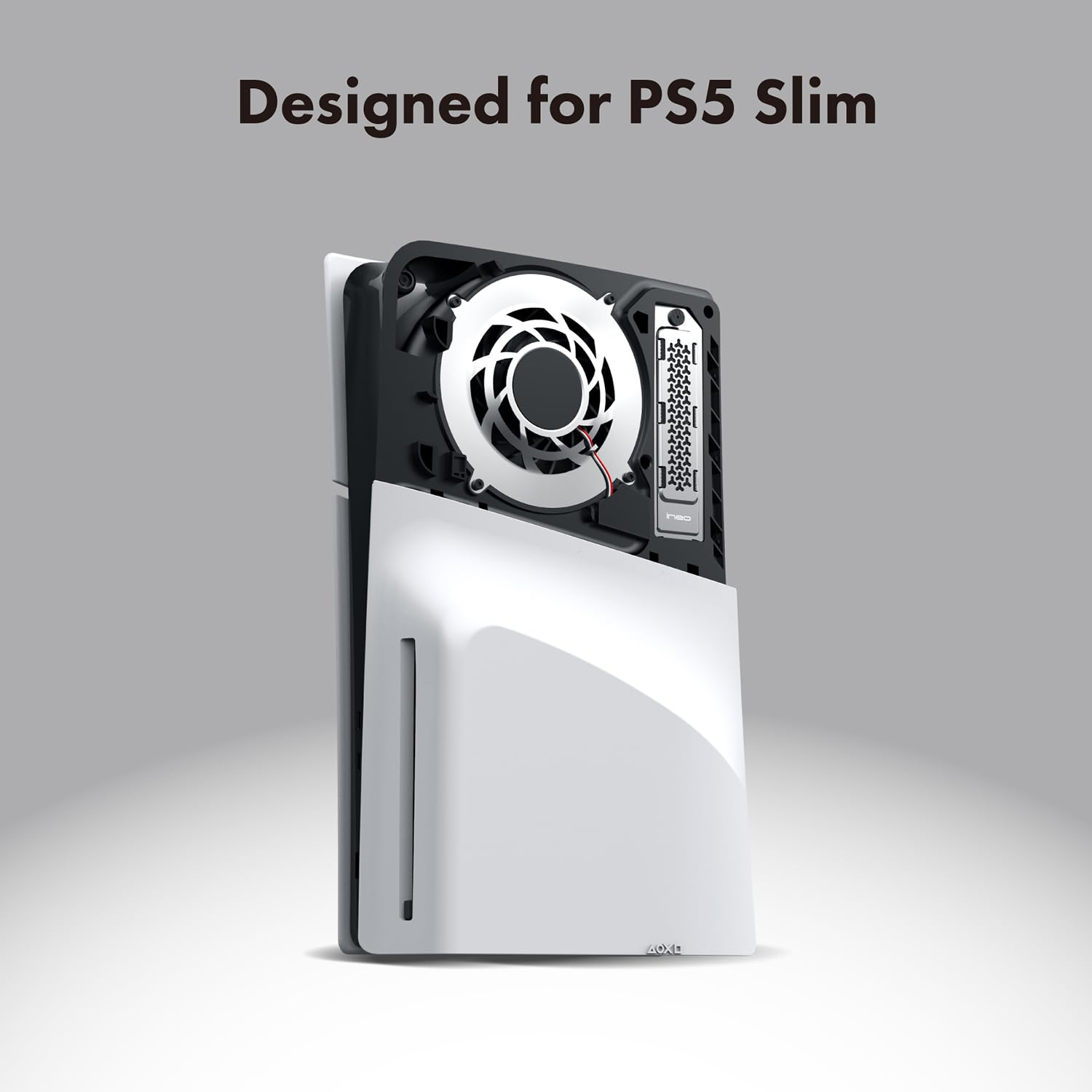 ineo PS5 M.2 SSD Heat Dissipation Cover - Silver | Compatible with PS5 Slim & PS5 Pro | Cooling Solution for Extended Gaming Sessions