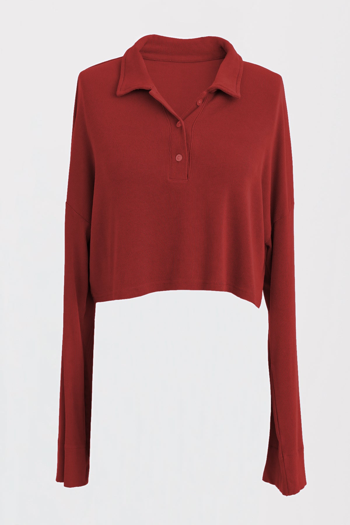 Rory Oversized Crop Top in Crimson - Stylish & Comfortable Women's Fashion for Casual Wear & Street Style