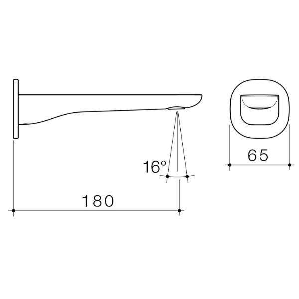 Caroma Contura II 180mm Basin & Bath Outlet - Brushed Nickel Finish - Durable Bathroom Drain for Sinks & Tubs - Perfect for Modern Home & Commercial Use