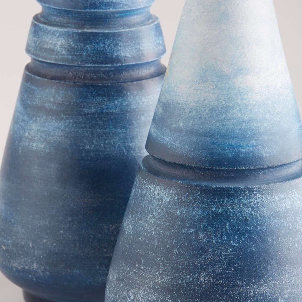 Cyan Design 11549 Amarna Vase - Small Blue Ombre Ceramic Vase for Home Decor, Table Centerpiece, Wedding & Gift Ideas