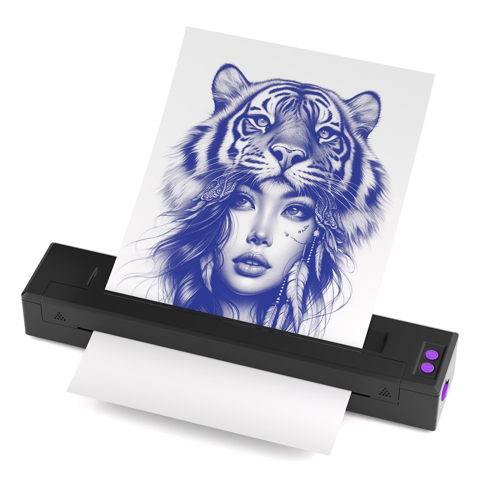 Upgraded P20 Wireless Tattoo Stencil Printer Kit - Professional Tattoo Machine with 20 Transfer Papers for Tattoo Artists & Beginners | Perfect for Home Studios & Tattoo Shops