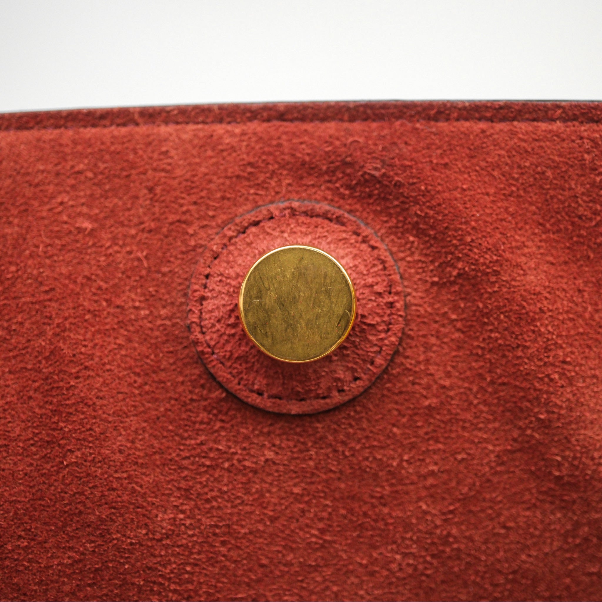 Celine Mini Belt Bag in Brick Red Grained Goatskin Leather with Gold Hardware - Perfect for Everyday Use, Work & Travel