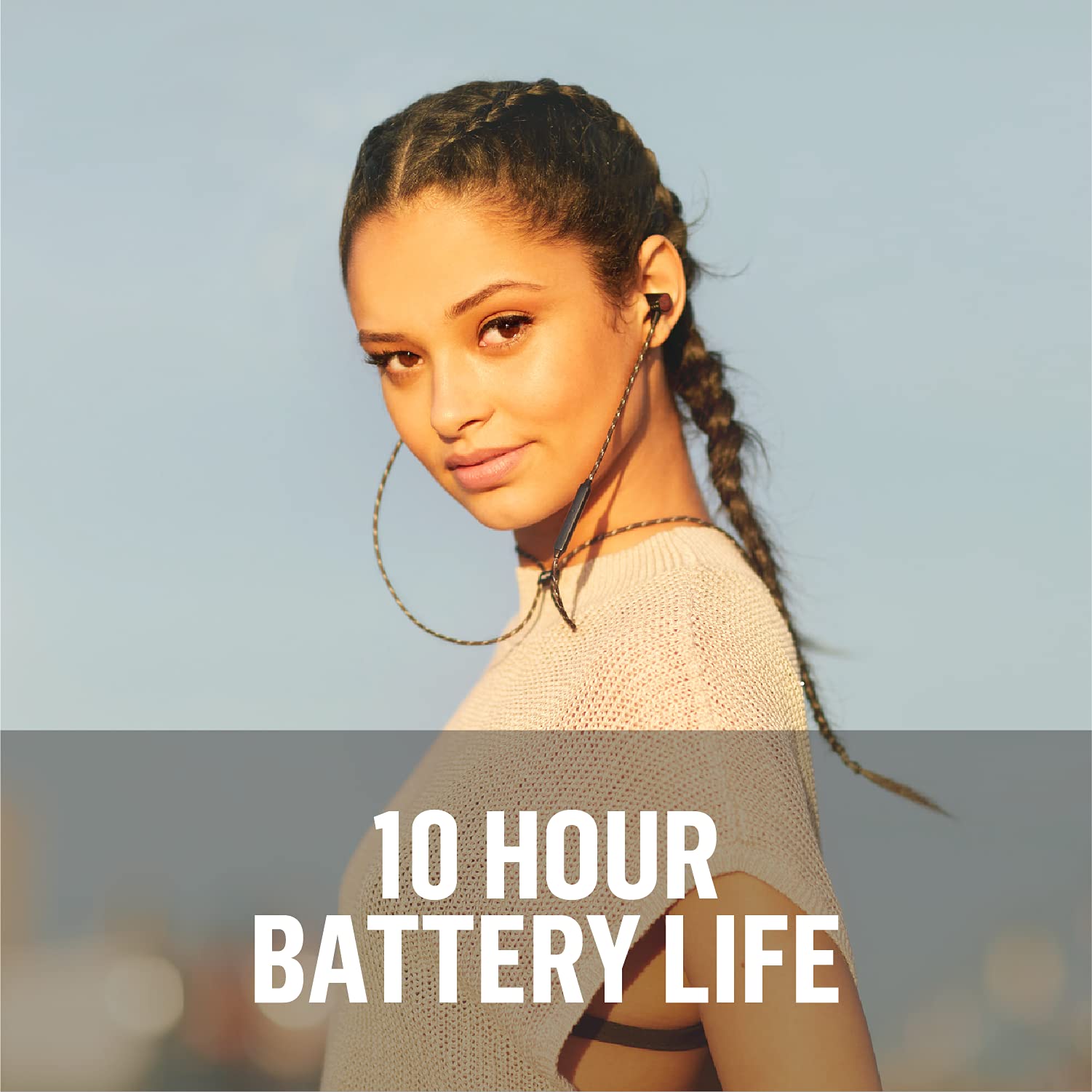 House of Marley Uplift 2 Wireless Bluetooth Headphones with Mic - 10 Hour Playtime, Eco-Friendly Materials (Black) | Perfect for Workouts, Commuting & Travel