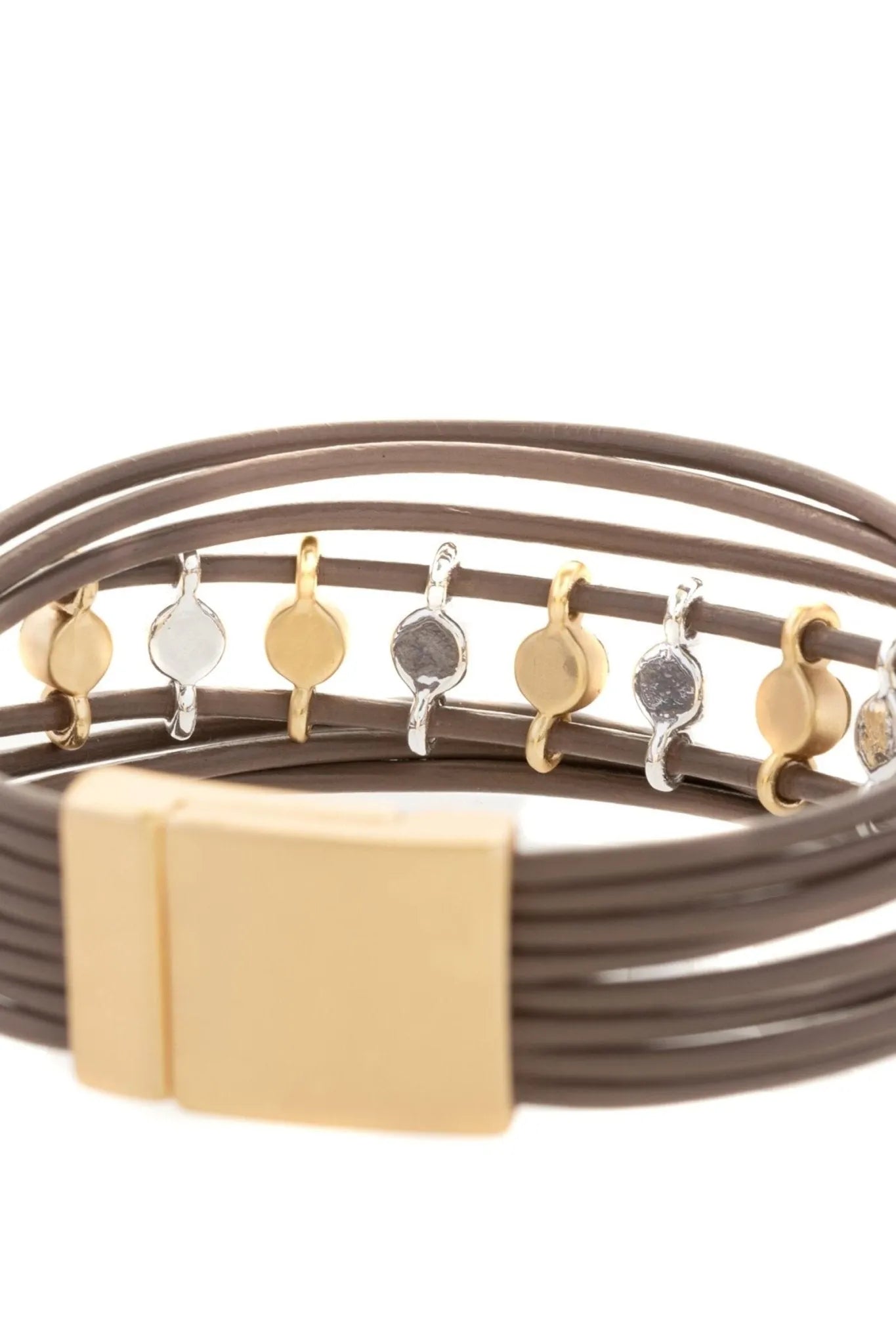 Stylish Jewel Leather Wire Bracelet for Women - Handmade Boho Chic Jewelry - Perfect for Casual Wear, Parties & Gifts