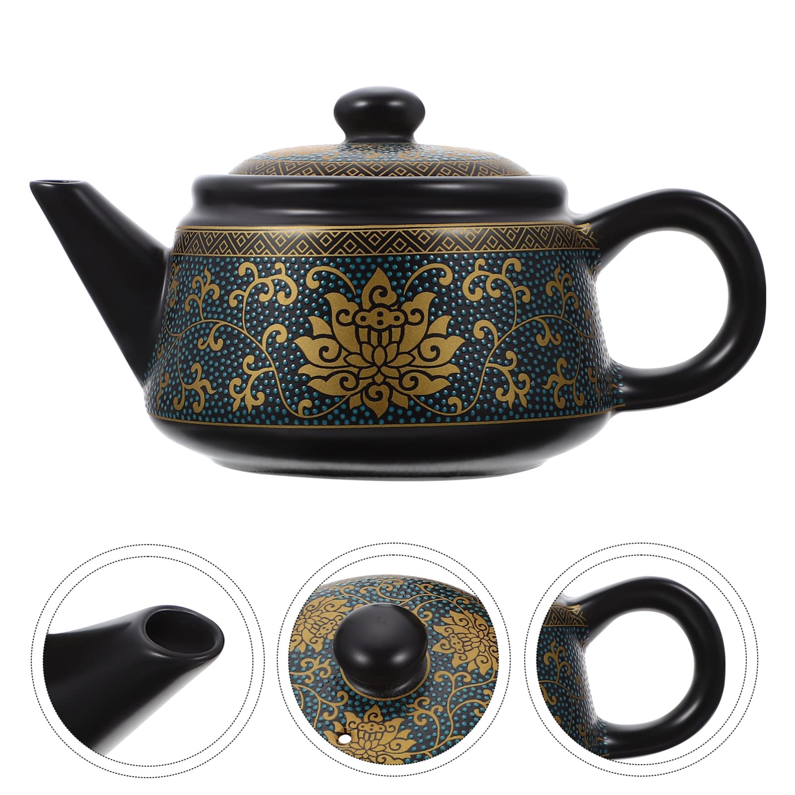 FOMIYES Ceramic Teapot - Handmade Elegant Tea Kettle for Home & Tearoom Decor, Perfect for Brewing Hot Tea, Herbal Tea & Iced Tea - Ideal Gift for Tea Lovers & Cozy Afternoon Tea Time
