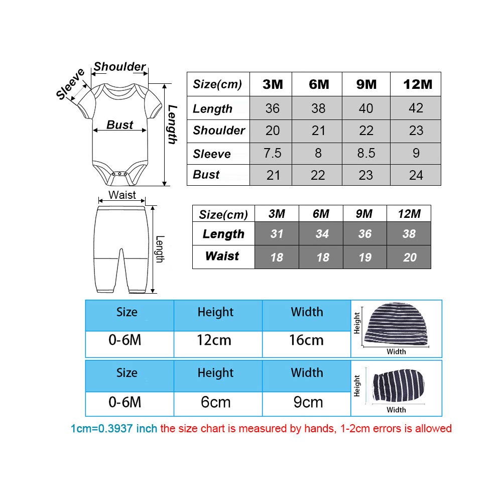 Chamie Unisex Baby Short Sleeve Bodysuits - 100% Cotton Newborn Clothes & Preemie Layette Set | Soft, Breathable Onesies for Infants 0-12 Months | Perfect for Playtime, Daycare & Family Outings