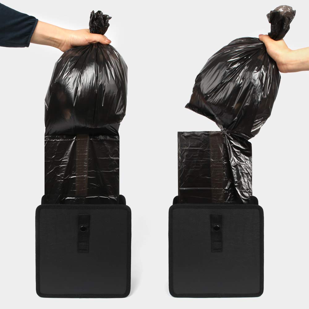 KMMOTORS Car Trash Bags - Leak-Proof Plastic Garbage Bags for Vehicle, Compatible with Jopps Medium & Aladdin Small Trash Cans | Perfect for Road Trips, Commuting, and Keeping Your Car Clean
