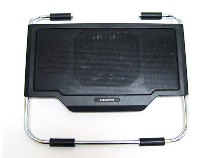 Logisys NP2000BK Laptop Cooling Stand with Blue LED - Portable Cooling Pad for Gaming Laptops & Notebooks - Perfect for Home Office & Gaming Setup