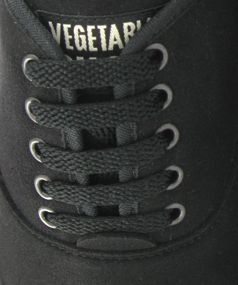Vegan Black Kennedy Sneakers - Eco-Friendly Leather-Free Shoes for Men & Women | Perfect for Casual Wear, Work & Sustainable Fashion