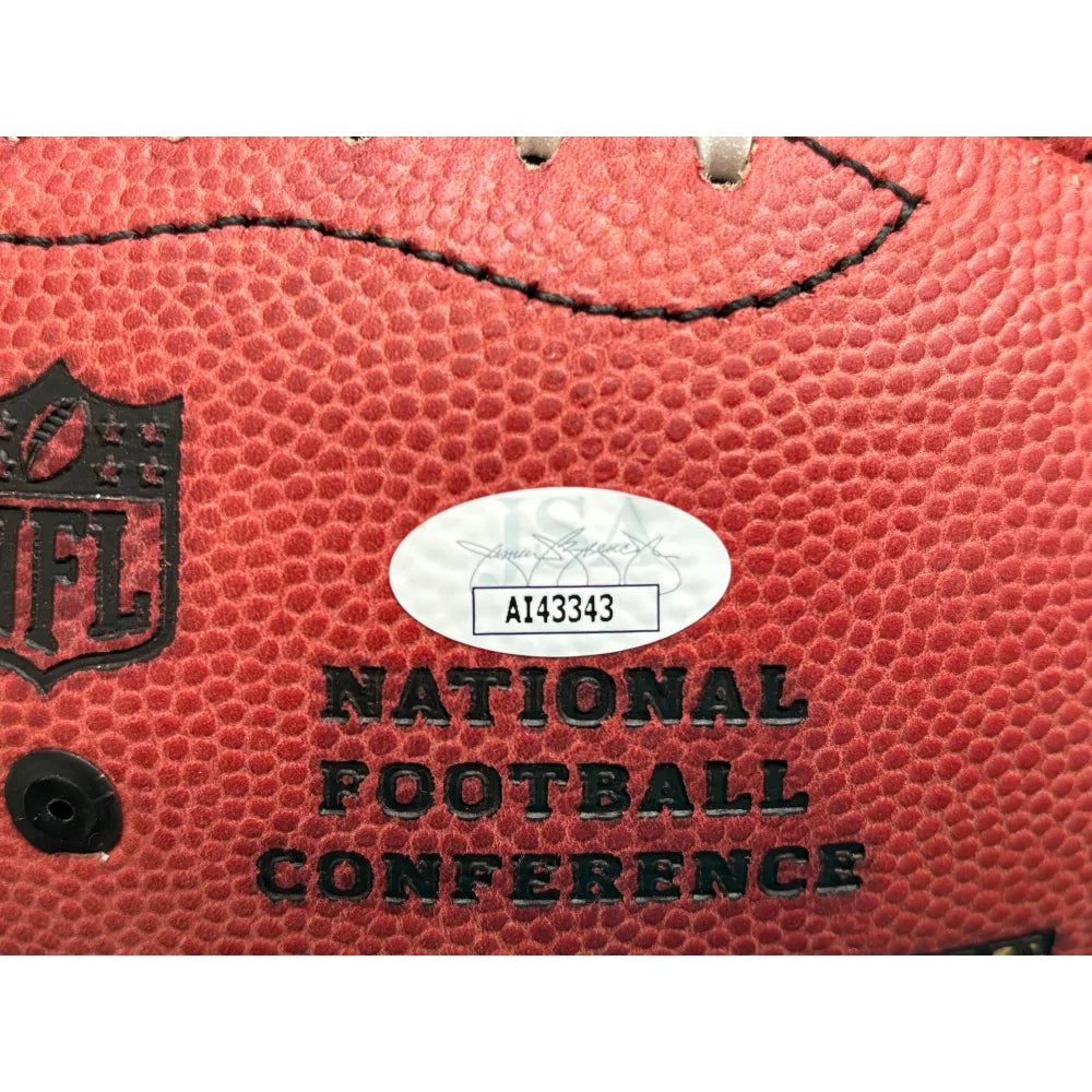 George Kittle Autographed NFL Football - Official Duke Game Ball with JSA COA - San Francisco 49ers Memorabilia for Collectors & Fans - Perfect for Display, Gifts, and Sports Memorabilia Collections