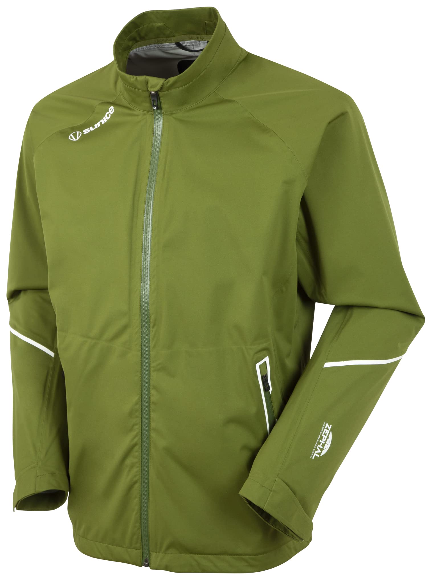 Sunice Jay Men's Waterproof Breathable Ultra Lightweight 4-Way Stretch Performance Jacket - Outdoor Hiking Skiing Golf Rainwear for Active Lifestyle