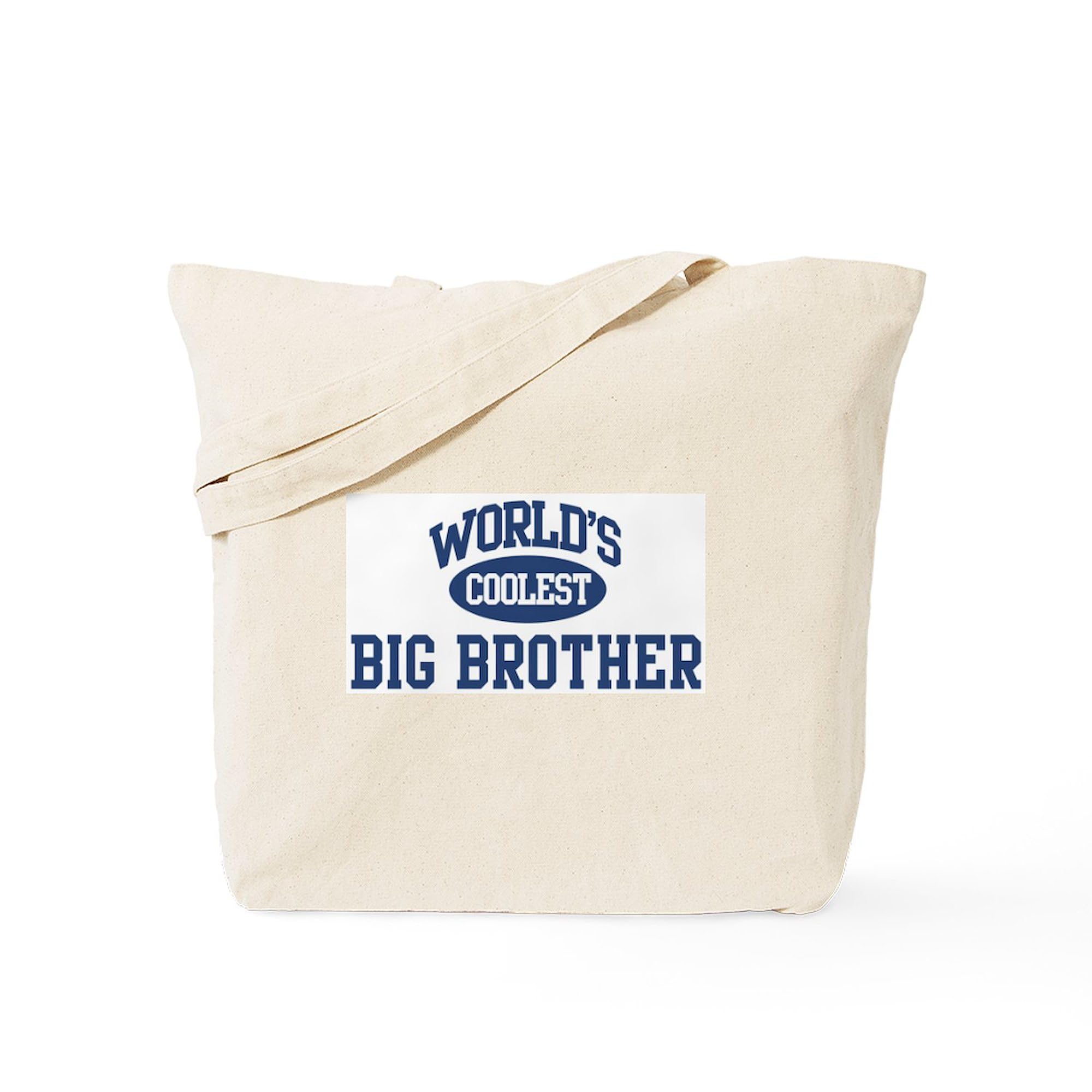 Coolest Big Brother Canvas Tote Bag - Eco-Friendly Reusable Shopping Bag for Groceries, Beach & School | Durable Natural Cotton Tote with Spacious Design