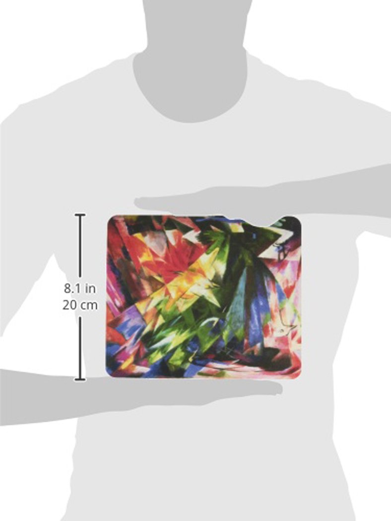 Franz Marc Art Fowls Design Lightning Series Gaming Mouse Pad - Large Non-Slip Rubber Base for PC & Laptop - Perfect for Gaming, Office & Home Use (MPSQ-RK-2918)