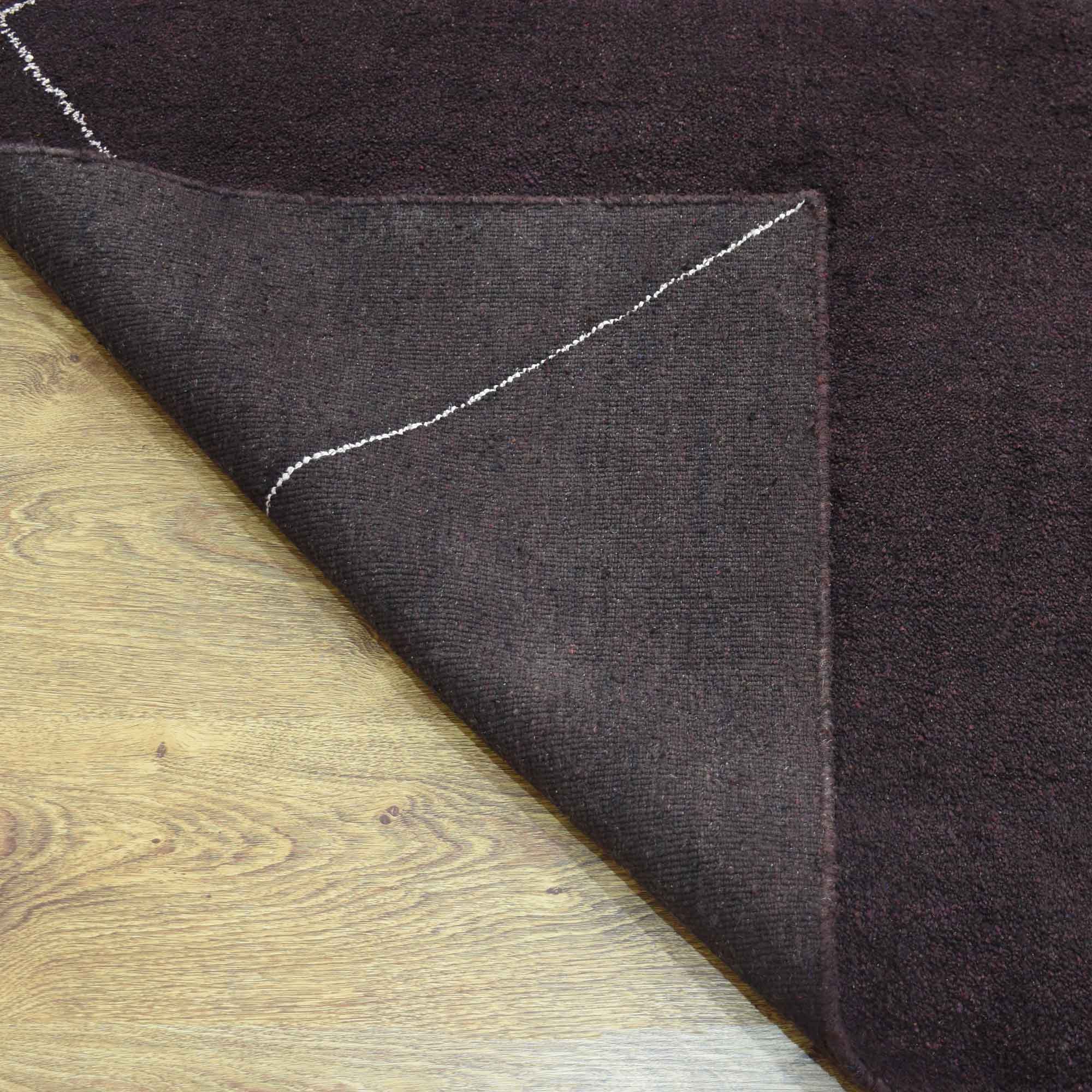 Handmade Geo Hand Knotted Wool Rug - Bohemian Chic Area Rug for Living Room, Bedroom & Home Decor - Non-Slip Durable Floor Carpet (5'x8')