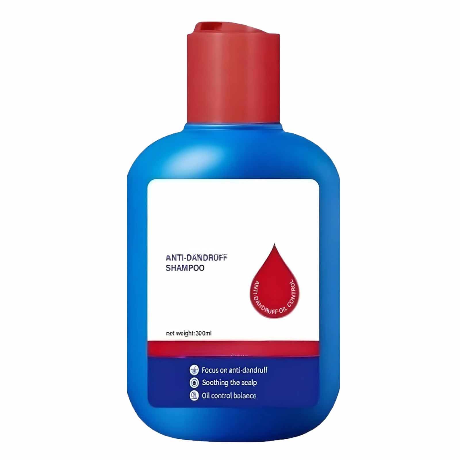 Nipori Anti-Dandruff Shampoo for Men & Women - 300ml Refreshing Oil Control & Deep Moisture Hair Care - Scalp Cleansing & Dandruff Treatment for Daily Use at Home or Salon