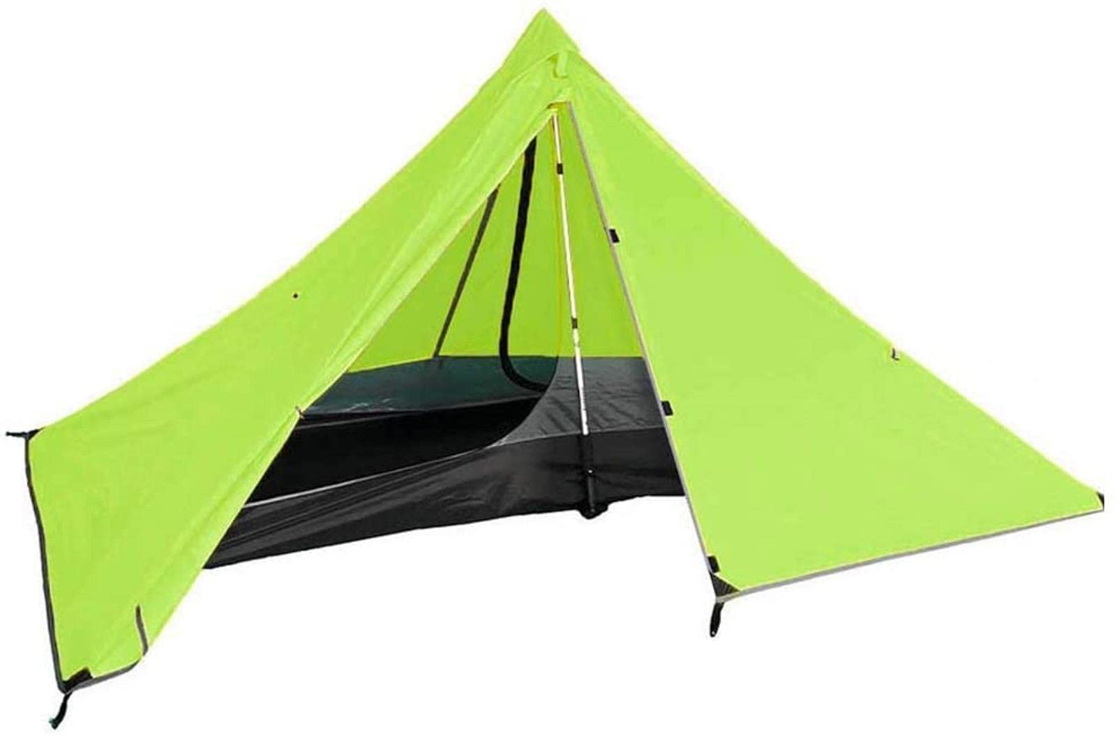 POWMAR Portable Camping Tent - Single Triangular Pyramid Tent for Outdoor Adventures | Lightweight, Waterproof & Windproof Shelter for Hiking, Backpacking, and Emergency Preparedness