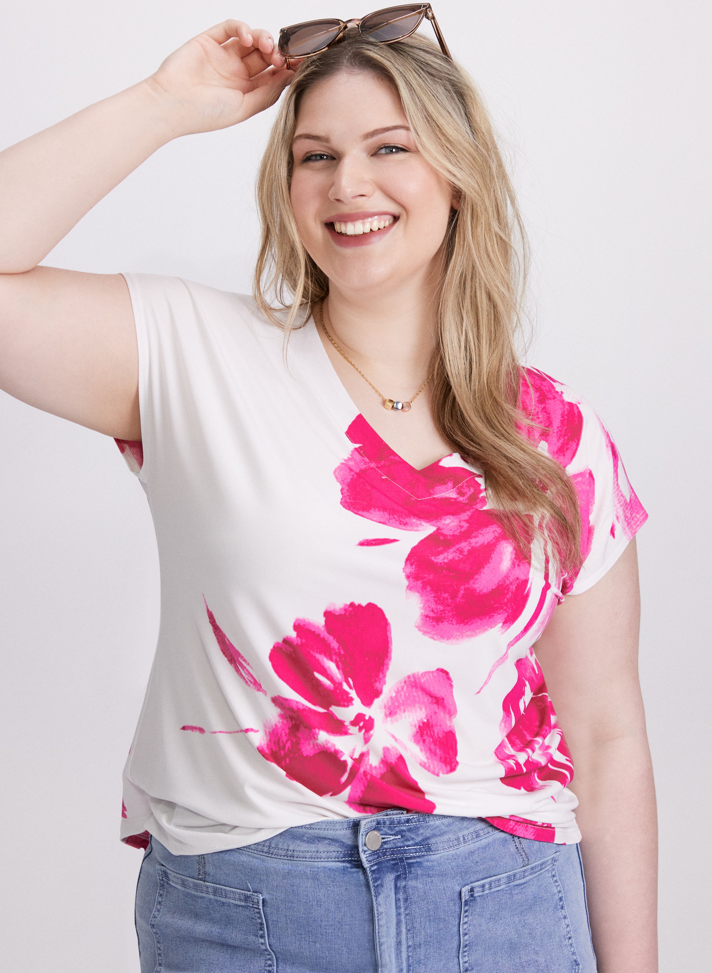 Floral Print Women's Blouse - Stylish Floral Top for Casual Wear & Summer Outfits | Perfect for Office, Dates & Vacations