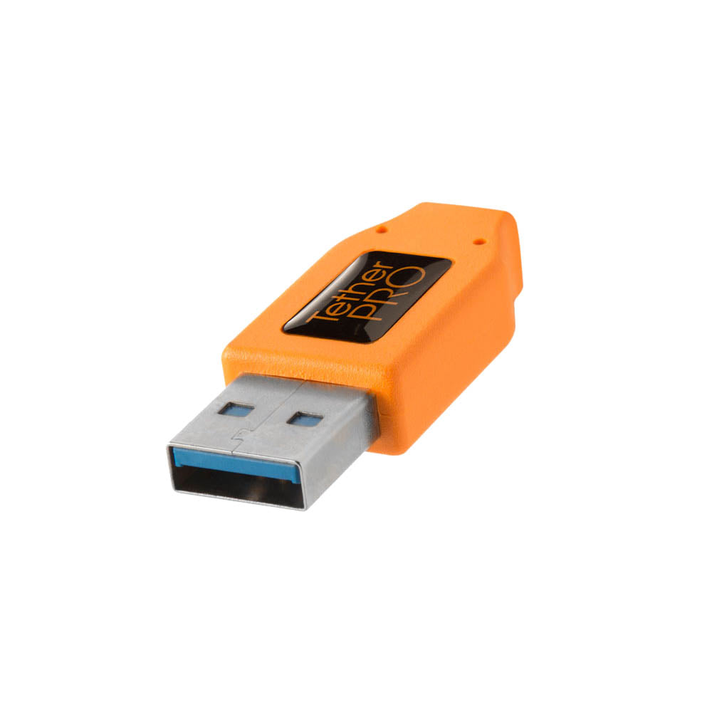 TetherPro USB 3.0 Active Extension Cable (16.4ft/5m) - Female to Male High-Speed Data Transfer Cord with Gold-Plated Connectors, Nylon Braided, Bright Orange for Easy Identification - Perfect for Gaming, VR Headsets & Home Office Setup