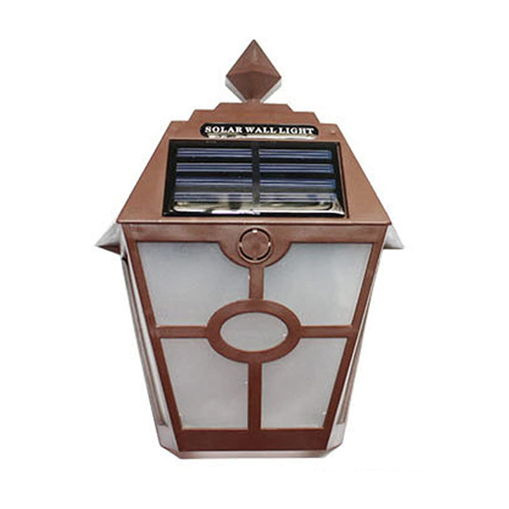 2 Pack Retro Solar Hexagonal Wall Lights - Waterproof Outdoor Garden Fence Lighting for Pathway, Doorway, Yard & Patio Decoration