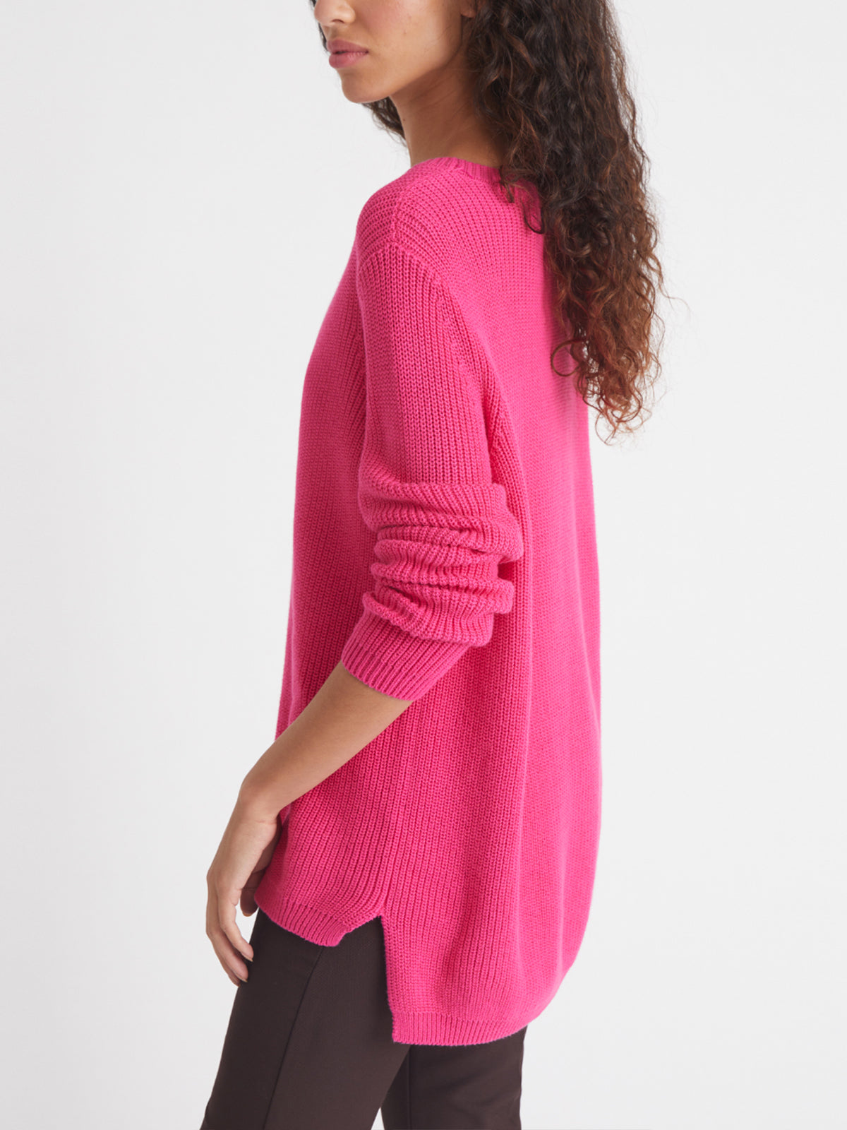 Emma Women's Crewneck Shaker Stitch Cotton Sweater - Soft Casual Knit Pullover for Fall & Winter | Perfect for Office, Date Night & Weekend Outfits