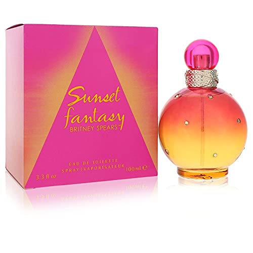 Britney Spears Sunset Fantasy Eau De Toilette Spray for Women - 3.3 oz Floral Fruity Perfume | Daytime Wear, Date Night & Special Occasions | Long-Lasting Fragrance