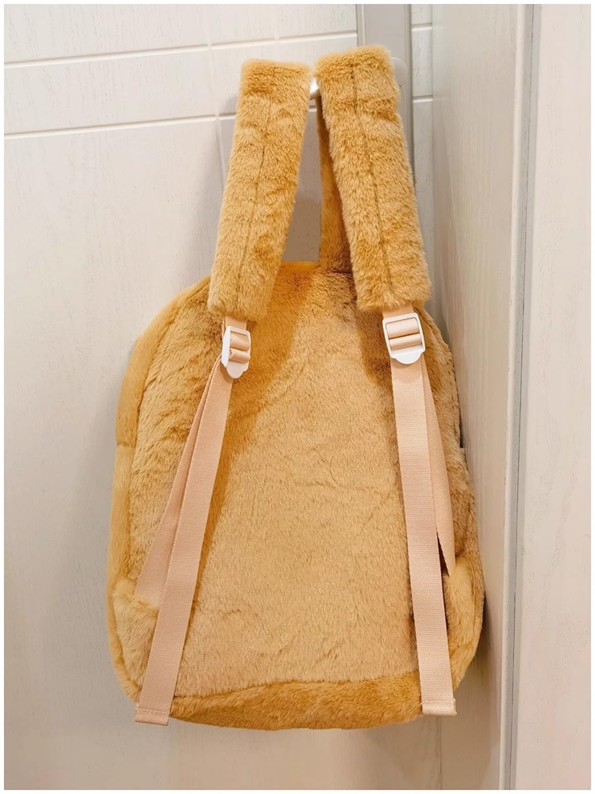 **Cute Bear Plush Backpack - Large Capacity Aesthetic Daypack for Travel, School & Casual Outings (1pc) - Perfect for Kids, Teens & Anime Fans**