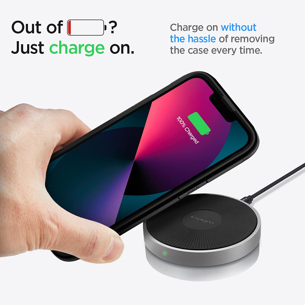 Spigen 65W Dual USB C Fast Car Charger Adapter - Compatible with iPhone 13/14/15, Samsung Galaxy - Black | Quick Charge for Road Trips & Daily Commute