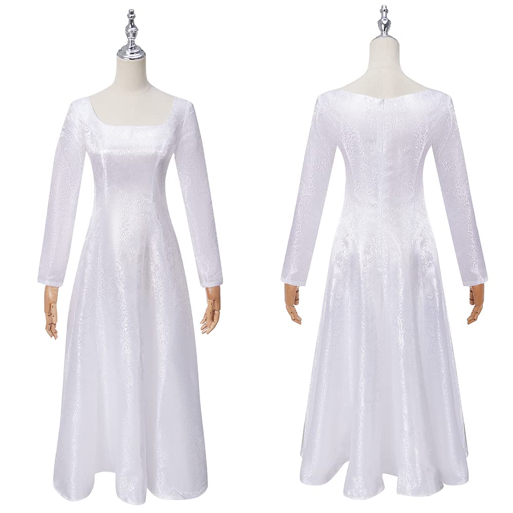 Weixu Ciri Cosplay Costume with Fur Shawl Dress Full Set - The Witcher Halloween Carnival Outfit for Women | Perfect for Cosplay Events, Halloween Parties & Themed Gatherings