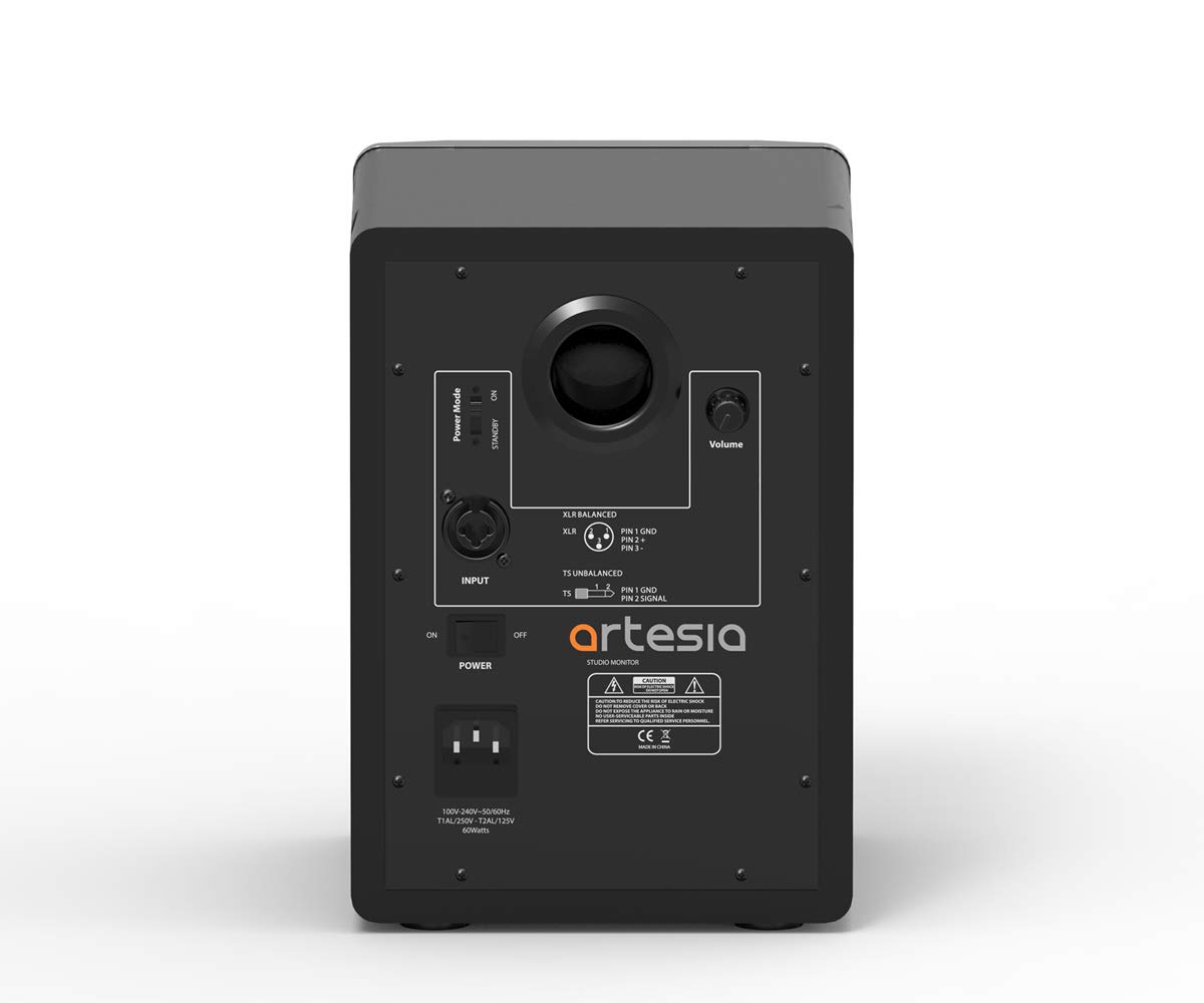 Artesia M-300 Professional Studio Monitor - Single Speaker for Music Production, Recording & Home Studio Use