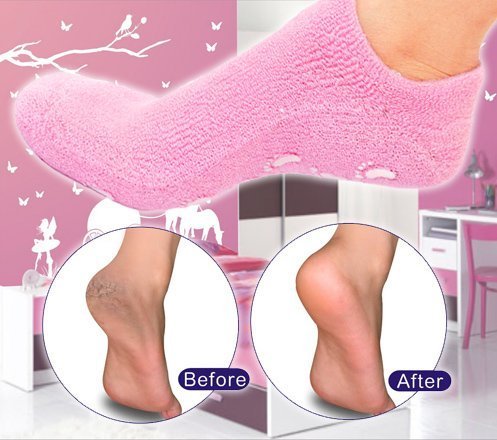 Moradiya Premium Moisturizing Gel Spa Socks for Dry Cracked Feet - Soft Exfoliating & Hydrating Foot Care for Women & Men - Perfect for Pedicures, At-Home Spa Treatments & Overnight Foot Therapy