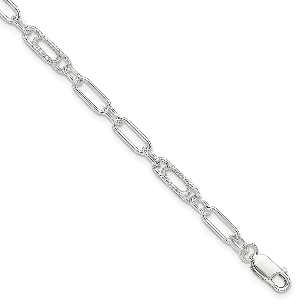 925 Sterling Silver Link Anklet Chain Cable Bracelet - Dainty Adjustable Ankle Jewelry for Women - Perfect Gift for Her, Birthday, Anniversary - Ideal for Beach, Summer Outfits & Special Occasions