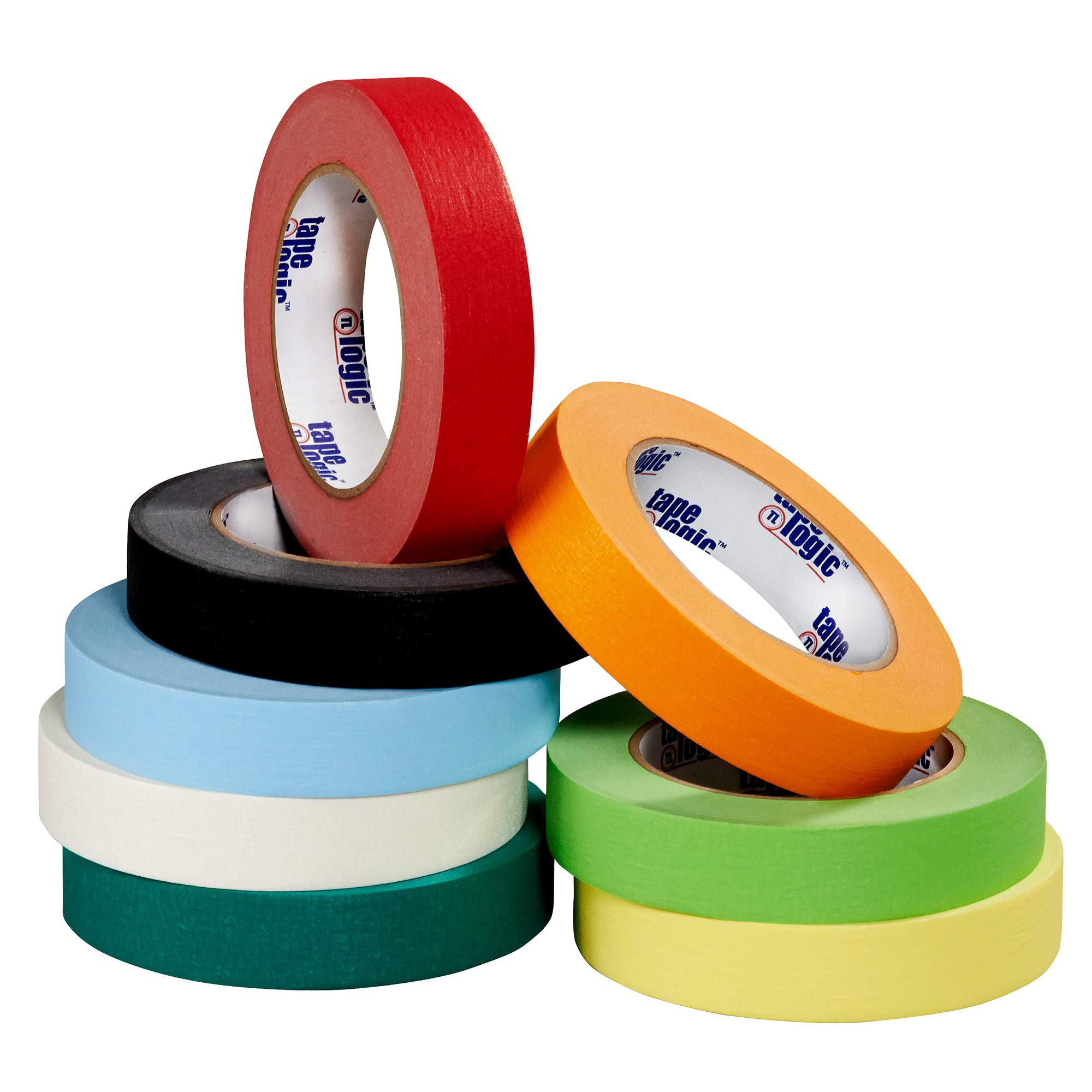 Aviditi Tape Logic 2 Inch x 60 Yards Colored Masking Tape - Light Green (12 Pack) | Multipurpose for Home Office, Arts & Crafts, DIY Projects, Labeling, Coding & Packaging | Perfect for Painting, Gift Wrapping & Organization