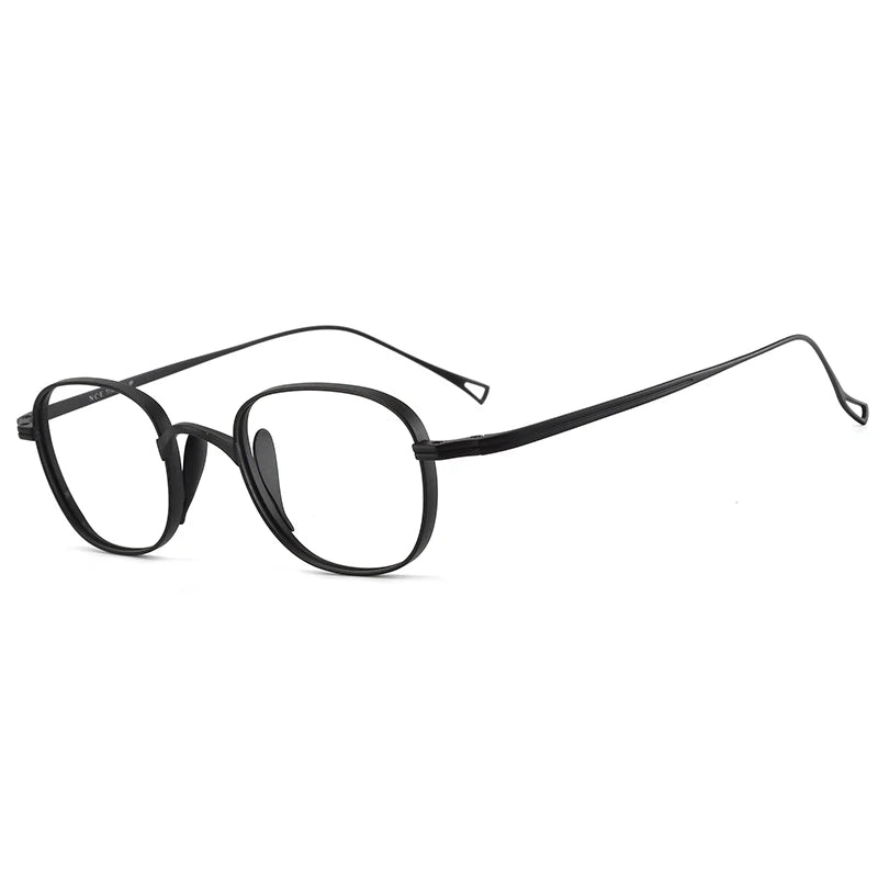 Bclear Unisex Full Rim Oval Titanium Eyeglasses 1019 - Lightweight Durable Frame for Men & Women - Perfect for Reading, Work & Daily Wear