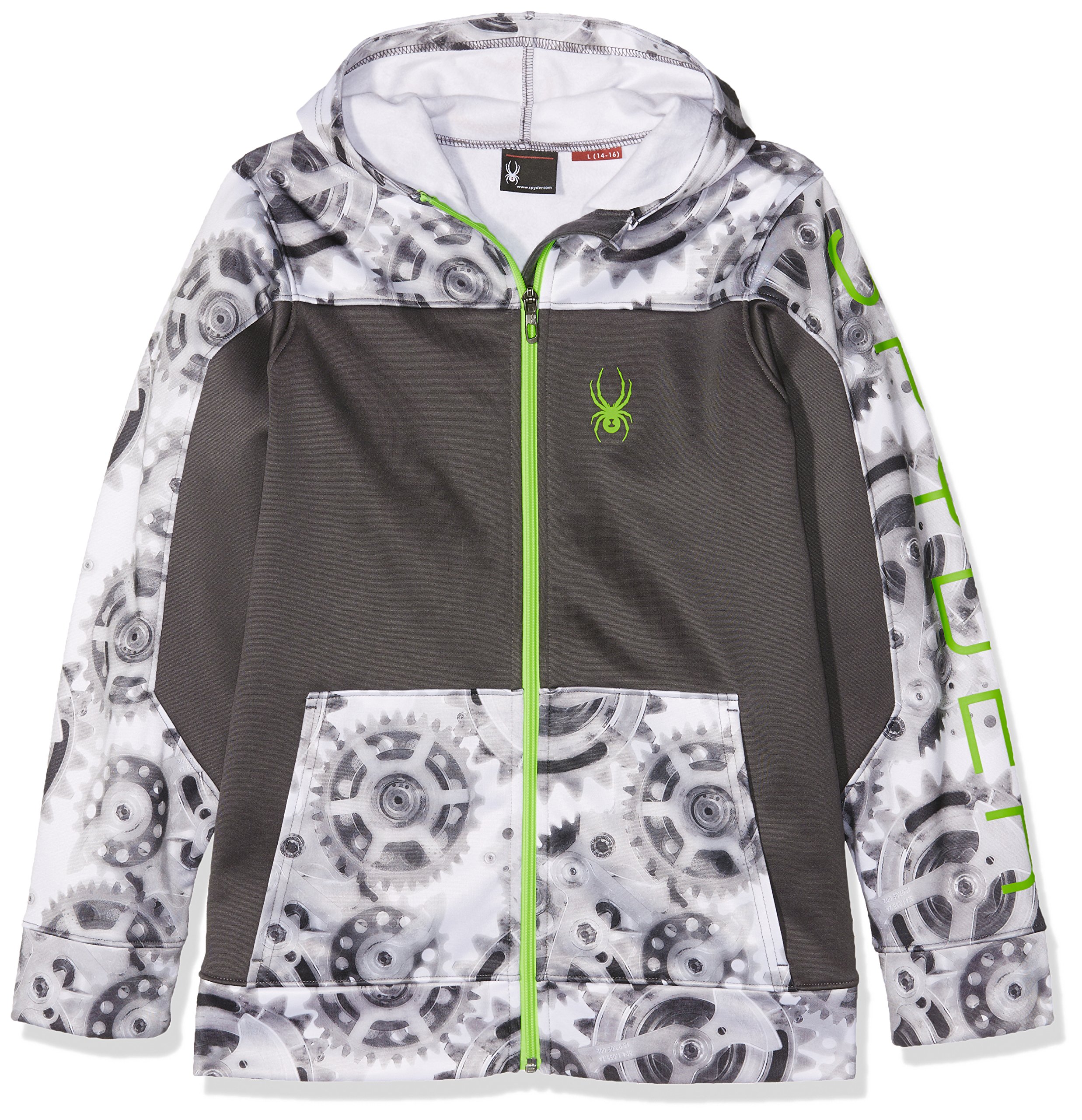 Spyder Boys Riot Hoody - Men's Winter Fleece Pullover Hoodie for Streetwear & Outdoor Activities | Cold Weather Comfort & Urban Style
