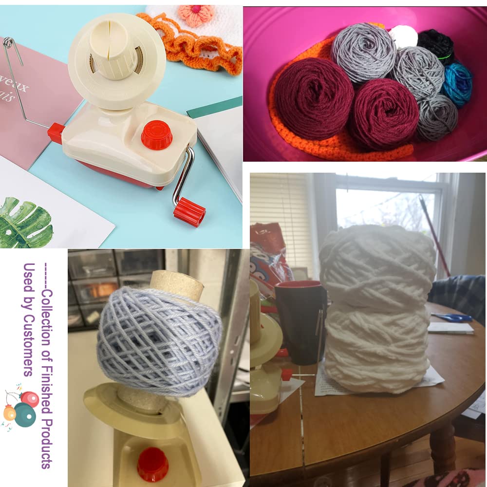 Premium Yarn Ball Winder & Swift Combo Set - Easy Installation for Knitting & Crochet Yarn Storage - Includes 1 Scissors & 20 Stitch Knitting Needles - Perfect for Home Crafting, DIY Projects & Yarn Organization