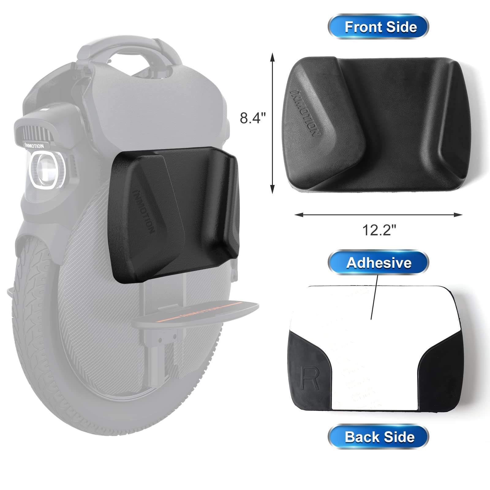 Inmotion V11 Electric Unicycle Seat & Power Pads & Honeycomb Pedals Set - Comfort Upgrade for Commuting, Urban Travel & Outdoor Adventures