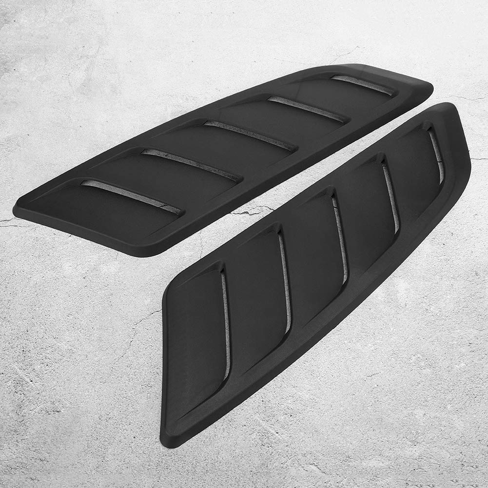 AQXreight 2Pcs Car Hood Air Vent Cover - Compatible with 2015-2017 Models | Bonnet Vent Accessory for Enhanced Engine Cooling & Stylish Look | Perfect for Performance Upgrades & Car Shows