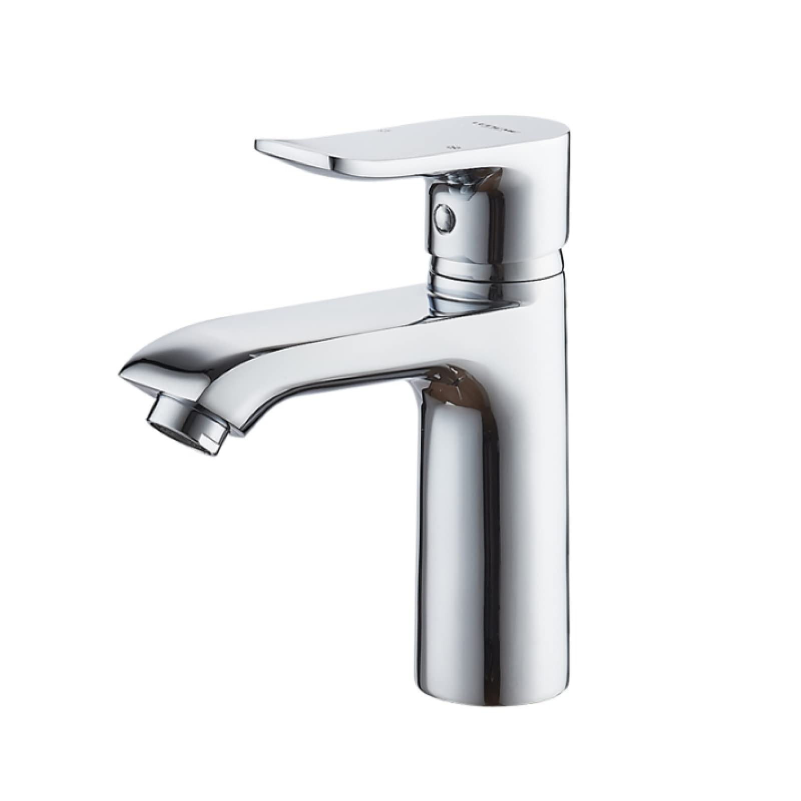 Premium Single Handle Bathroom Sink Faucet - Chrome Finish Hot & Cold Water Mixer Tap for Countertop Mount - Perfect for Modern Bathrooms & Powder Rooms